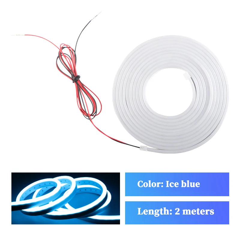 Dynamic LED Car Trunk Light Strip – Flowing Waterproof Atmosphere Lamp for Car Interior & Exterior