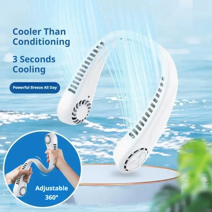 Bladeless Neck Fan – Portable Hands-Free Cooling Fan for Outdoor, Travel & Sports