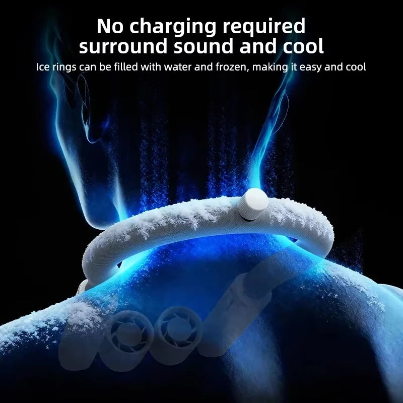 Portable Neck Fan – Bladeless 360° Cooling for Travel, Sports & Campus Life