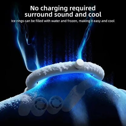 Portable Neck Fan – Bladeless 360° Cooling for Travel, Sports & Campus Life
