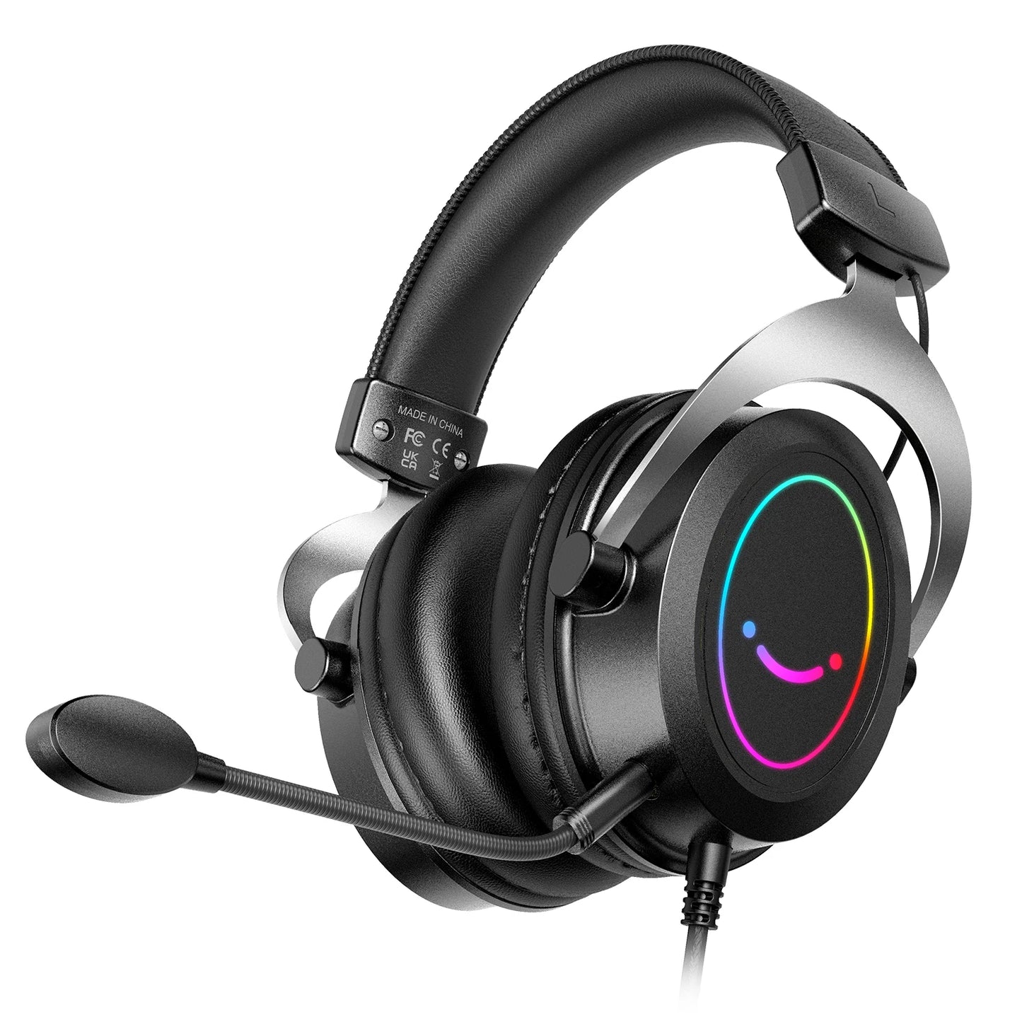 FIFINE AMPLIGAME H3 Gaming Headset – 50mm Stereo Sound, Detachable Mic, RGB & Line Control for PC, PS4, PS5 & Xbox