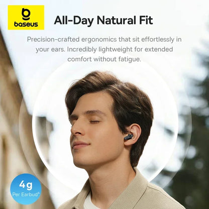 Baseus Bass BS1 Wireless Earbuds – ANC, LDAC Hi-Res Audio, Bluetooth 6.0