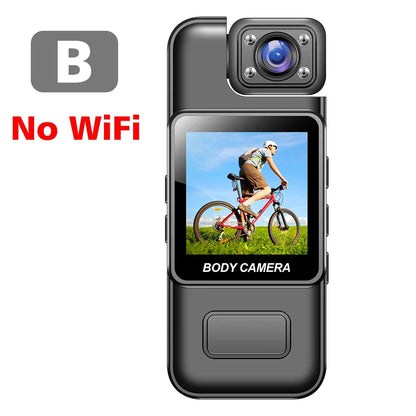 4K Mini Body Camera – Portable WiFi Bodycam with Night Vision, Motion Detection & 8-Hour Battery