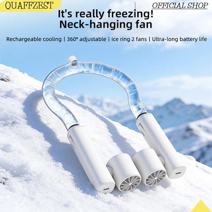 Portable Neck Fan – Bladeless 360° Cooling for Travel, Sports & Campus Life