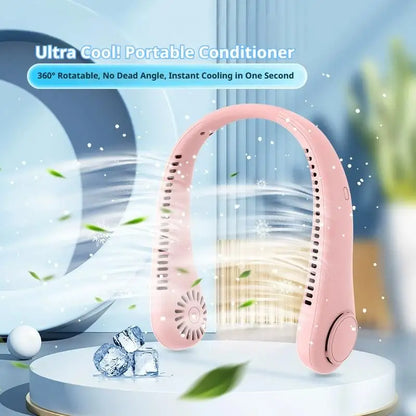 Bladeless Neck Fan – Portable Hands-Free Cooling Fan for Outdoor, Travel & Sports