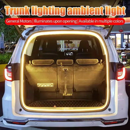 Dynamic LED Car Trunk Light Strip – Flowing Waterproof Atmosphere Lamp for Car Interior & Exterior