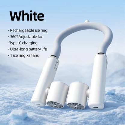 Portable Neck Fan – Bladeless 360° Cooling for Travel, Sports & Campus Life