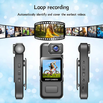 4K Mini Body Camera – Portable WiFi Bodycam with Night Vision, Motion Detection & 8-Hour Battery