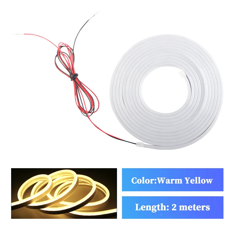 Dynamic LED Car Trunk Light Strip – Flowing Waterproof Atmosphere Lamp for Car Interior & Exterior