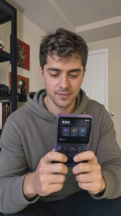 R36S Retro Handheld Game Console – Linux, 3.5" IPS Screen, Portable Emulator